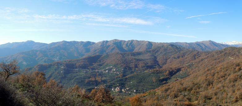 Panoramabild der Berge
